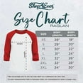 thumbnail image 2 of Shop4Ever Men's Cure Society Not Autism Florals Flowers Raglan Baseball Shirt XXX-LargeWhite/Red, 2 of 3