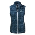 thumbnail image 2 of Women's Cutter & Buck  Navy Citadel Bulldogs Vault Rainier PrimaLoft Womens Eco Insulated Full-Zip Printed Puffer Vest, 2 of 3