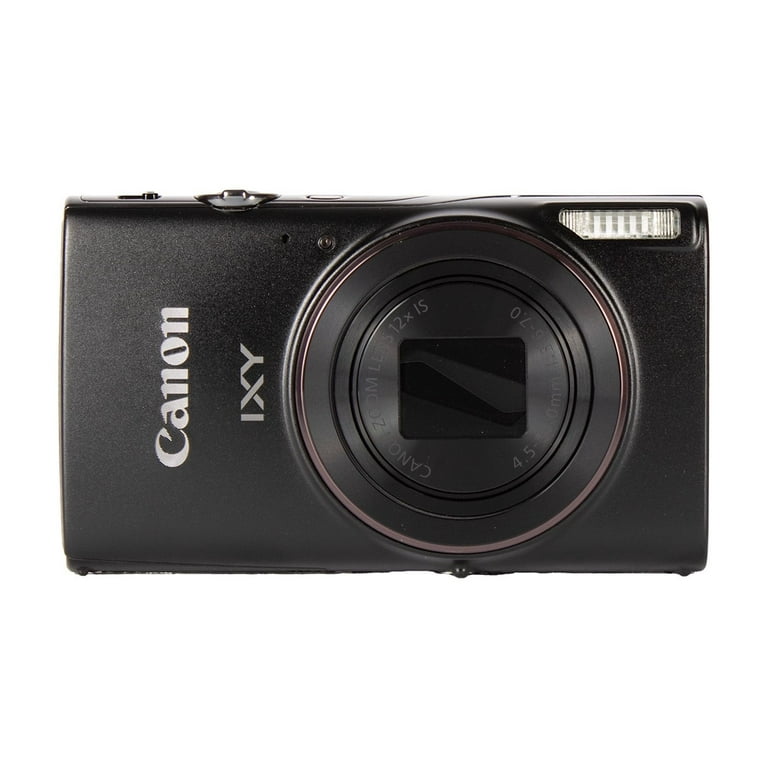 Canon IXY 650 HS Compact Camera 12x Zoom Black Bundle with 2x 64GB