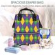 thumbnail image 5 of Easygdp Mardi Gras para Bolsa de Bebé de Gran Capacidad con Múltiples Bolsillos, Bolsa de Pañales para Padres, Bolsa de Viaje Organizada y Elegante, 5 of 6