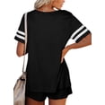 thumbnail image 5 of Colisha Womens Casual 2 Piece Short Sleeve Outfits Sets Summer Drawstring Beach Shorts with Pocekts Active Tracksuits, 5 of 5