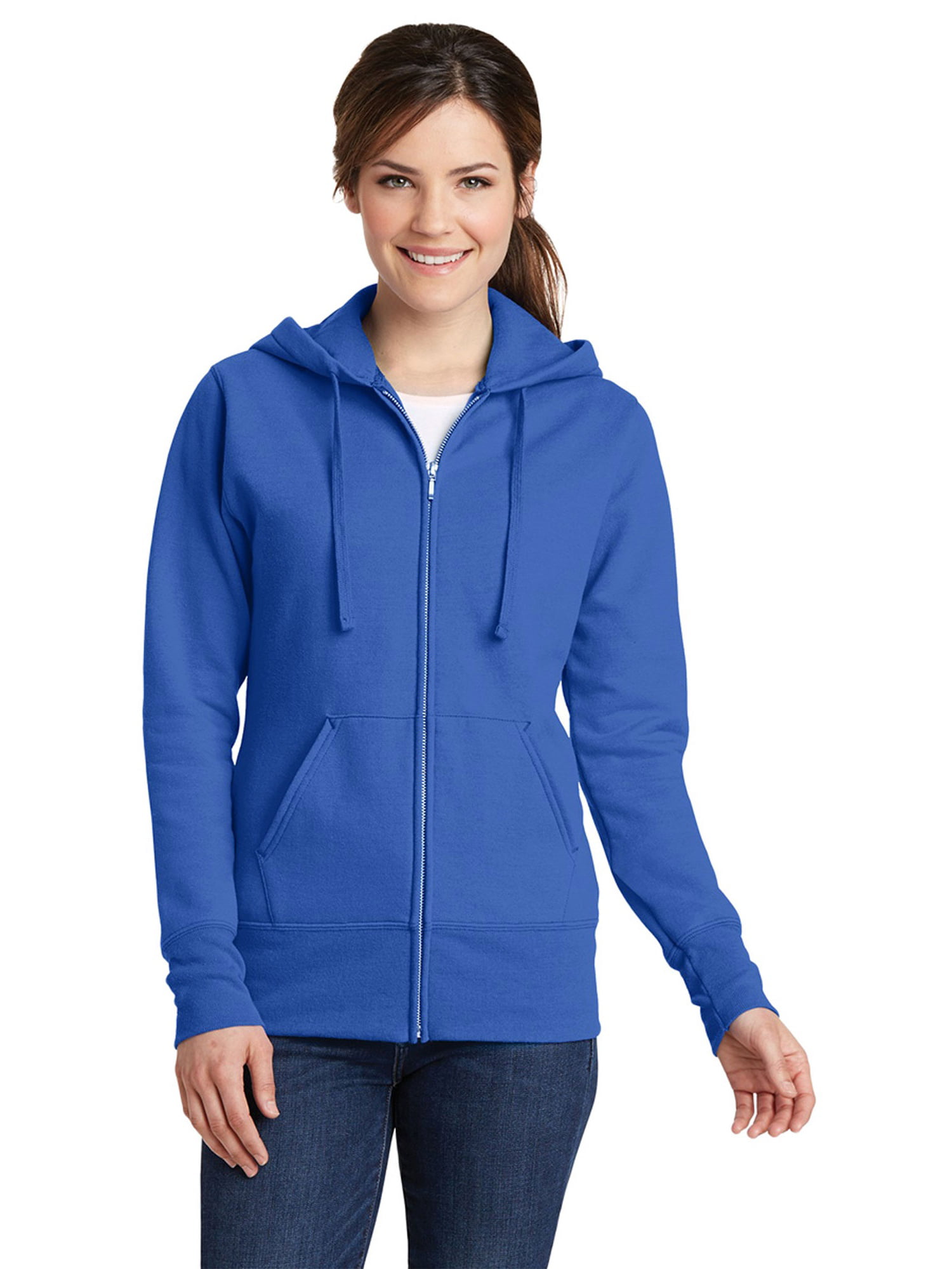 Port & Company - Port & Company Women's Core Fleece Full-Zip Hooded ...