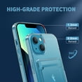 thumbnail image 5 of Dteck iPhone 11 Clear Case with Card Holder, Soft TPU Bumper Hard PC Back Cover Shockproof Wallet Protective Case for Apple iPhone 11, Transparent, 5 of 7
