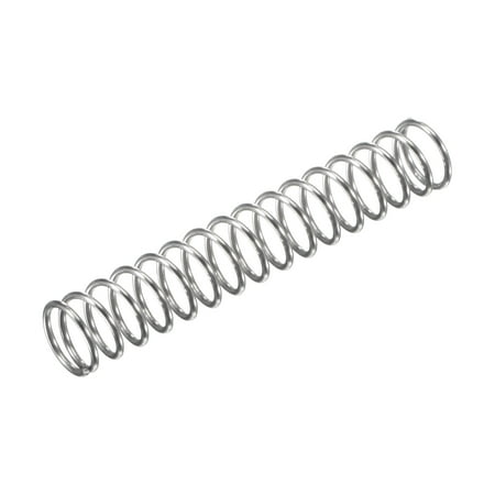 

8mmx0.8mmx50mm 304 Stainless Steel Compression Spring 11.8N Load Capacity 30pcs