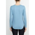 thumbnail image 3 of Cupio Crew Neck Long Sleeve Solid Knit Top-STARGAZER / L, 3 of 8