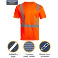 thumbnail image 2 of Bass Creek Outfitters Men's ANSI/ISEA Class 3 High Visibility Shirt – 2 Pack Construction Safety T-Shirt, 2 of 7