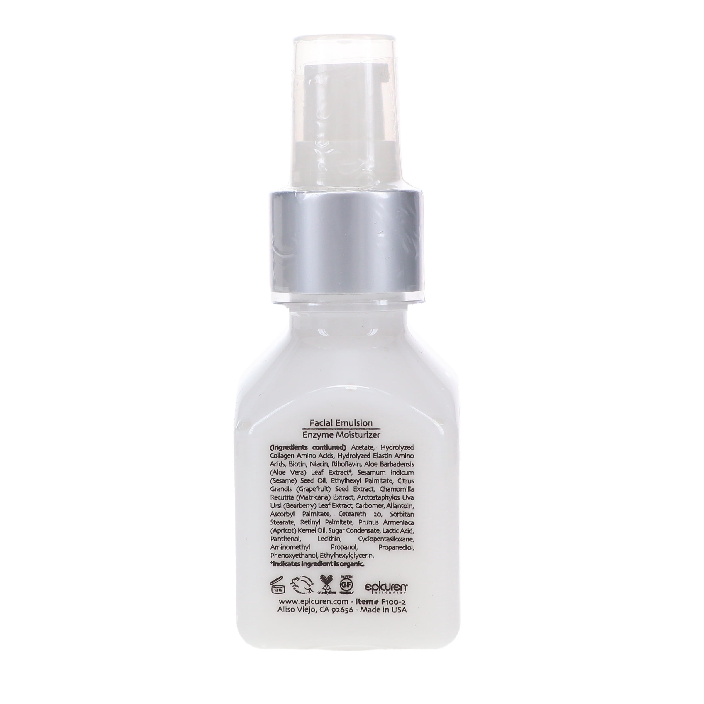 Epicuren Facial Emulsion Enzyme Moisturizer - 2oz