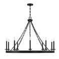 thumbnail image 2 of Matte Black Ten Light Chandelier from the Seville Collection, 2 of 6