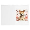 thumbnail image 3 of DistinctInk Greeting Card / Note Card - Valentine's Day Canaan Dog Puppy - PACK of 3, 3 of 7