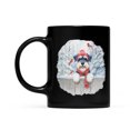 thumbnail image 2 of Playful Schnauzer Welcomes Winter Snowy Day with Cardinal Bird Mug Miniature Schnauzer Dog Lover Coffee Tea Cup - 2017, 2 of 4