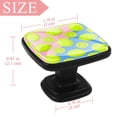 thumbnail image 4 of 4 Pcs Square Cabinet Handle Cupboard Knob Drawer Pulls Handle Lemon Drawer Knobs with Screws Furniture Decoration, 4 of 7