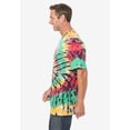 thumbnail image 3 of KingSize Men's Big & Tall Lightweight Tie-Dye Crewneck Tee, 3 of 4
