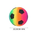 thumbnail image 4 of Children's Rainbow Football, Elastic, Durable, Par k Beach Backyard, 4 of 4