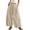 Light Khaki, variant on Women's elastic high waist wide leg round bucket pants, flowing loose balloon pants, summer beach pants vacation set