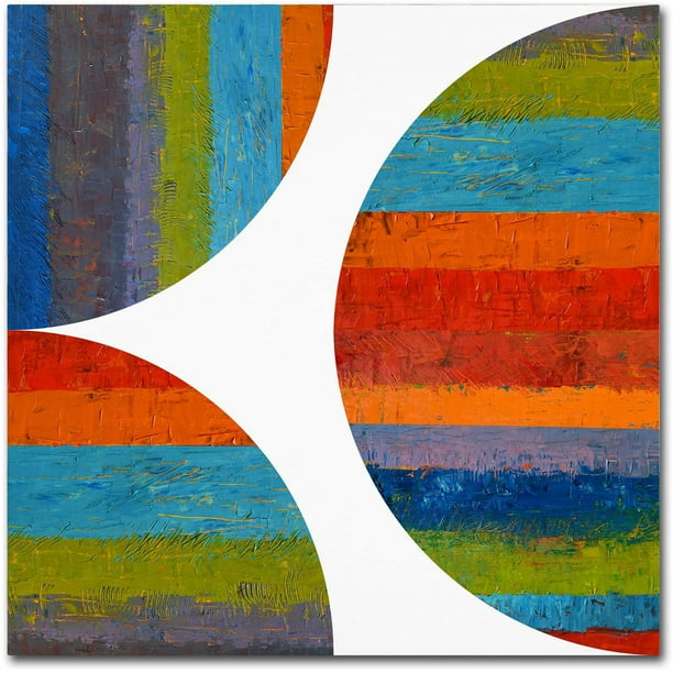 Trademark Fine Art Half Circle And Quarter Rounds 1 0 Canvas Art By Michelle Calkins Walmart Com Walmart Com