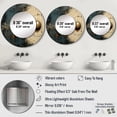thumbnail image 4 of Designart "Beige & Black Astrological Minimalism" Astrology Round Mirror Wall Decor Astronomy - Large Blue Round Office Mirror - Round Mirror - 29" x 29", 4 of 6