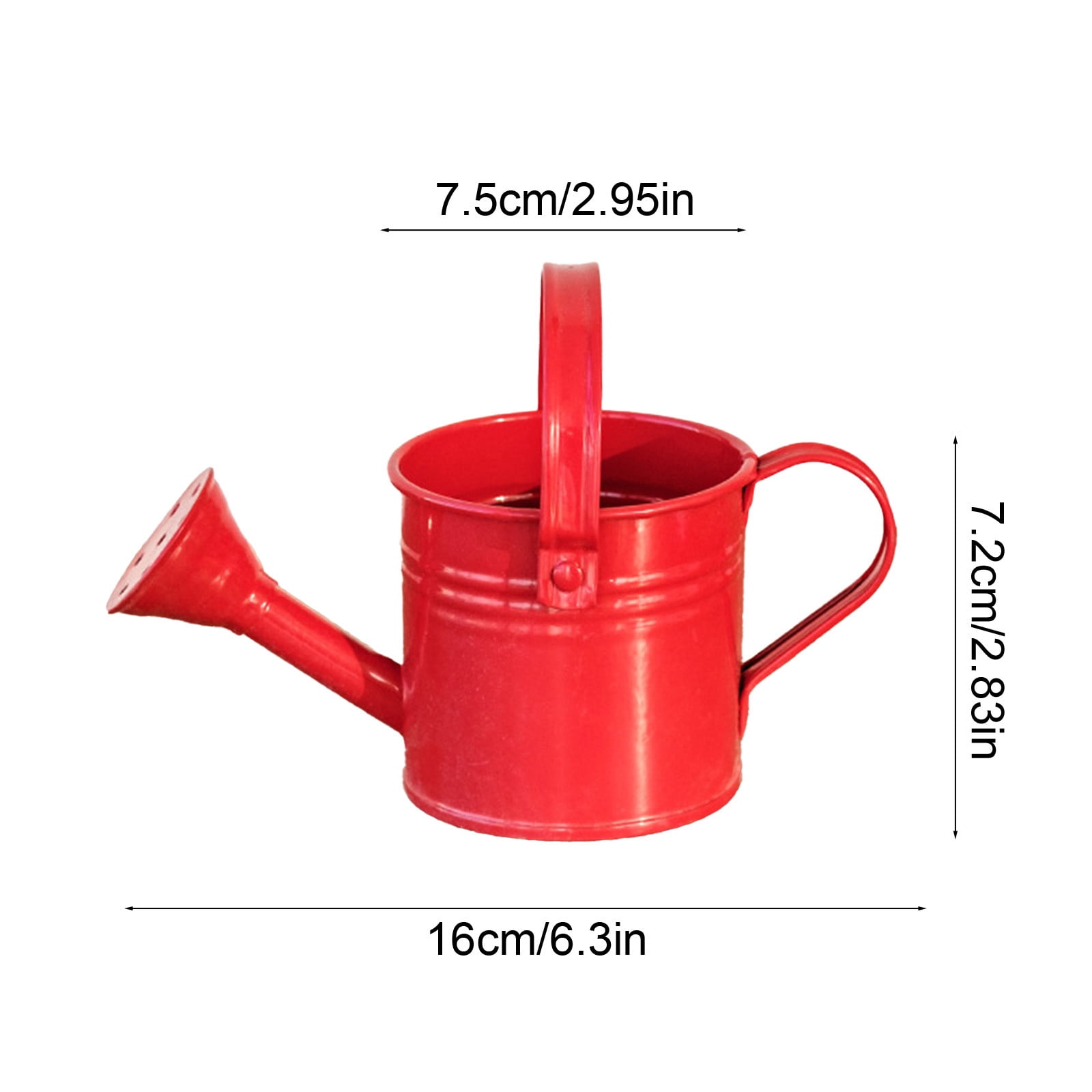 Tusihei Mini Watering Can, Small Cute Iron Watering Can with Sprinkler Head and Handle, Durable Portable Decorative Sprinkling Can for Gardening Succulents Houseplants Bonsai