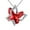 B, variant on Jewelry VerPetridure Ladies Crystal Butterfly Necklace Multicolor Pendant Necklace