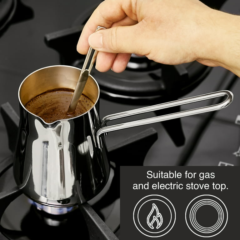 Electric Turkish Coffee Maker & Kettle | 500mL-600W | for Turkish Coffee, Heating Water, Tea | Heats Water, Milk, Coffee