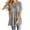 Gray, variant on Women Casual Solid V-Neck Split Pullover T-shirt, Short Sleeve Loose Blouse, Comfortable Everyday Wear Top, Versatile for Spring and Summer, Easy to Pair with Jeans or Skirts