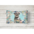 thumbnail image 2 of Carolines Treasures CK3415PW1216 Rottweiler Canvas Fabric Decorative Pillow 12H x16W multicolor, 2 of 4