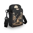 thumbnail image 3 of HELLHERO Skull Guitar Pattern 4.33"x1.97"x7.09" Crossbody Sling Bags Polyester for Men, Women, 3 of 7