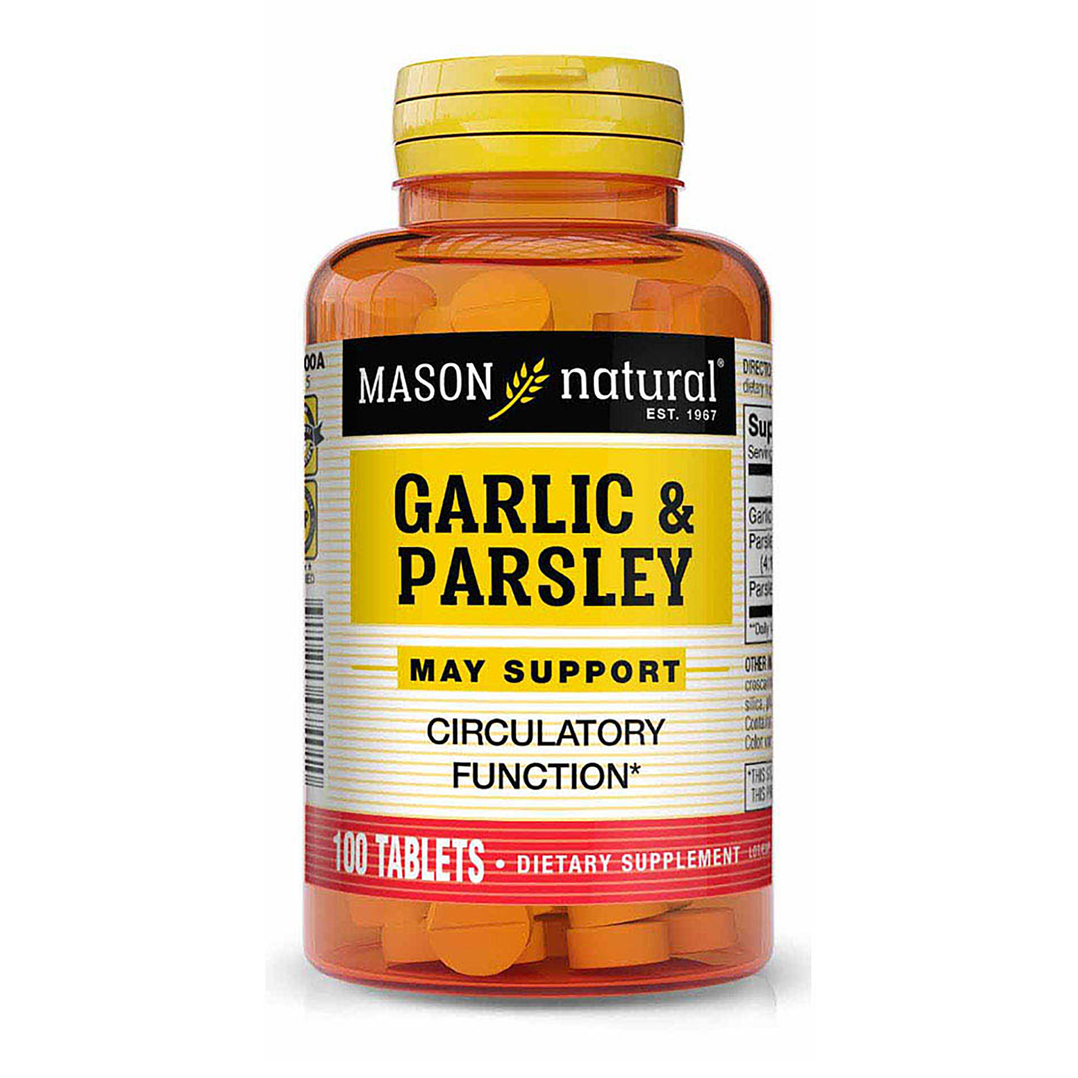 Mason Natural Garlic & Parsley Healthy Circulatory Function, Improved Cardiovascular Health