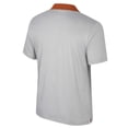 thumbnail image 3 of Men's Colosseum Gray Texas Longhorns Big & Tall Tuck Striped Polo, 3 of 3
