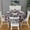 White-4, variant on Design Pattern Round Tablecloth 60 Inch – Waterproof Polyester Table Cover with Full Print Design, Wrinkle Resistant & Washable for Kitchen Dining Party Decor