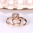 thumbnail image 2 of HeartsAndYou 2.02ct Natural Morganite Bridal Set Engagement Ring 100% 14k SOLID Rose Gold, 2 of 9