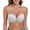 White, variant on Women Strapless Wireless Push Up Bra High Support Non Slip Bustier Breathable Invisible Front Clasp Strapless Comfort Bra Black L