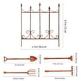 thumbnail image 2 of 5 Pcs Miniature Garden Tools Tiny Hand Rake Shovel Spade Fence Doll House Landscape Decor, 2 of 8