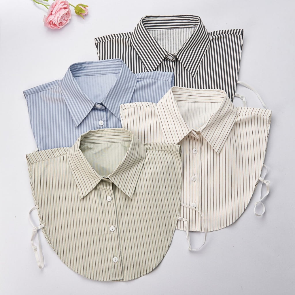 JZROCKER Multipurpose Detachable Shirt Collar Insert for Women Elegant Half  Blouse False Collar for Layering Outfits - Walmart.com