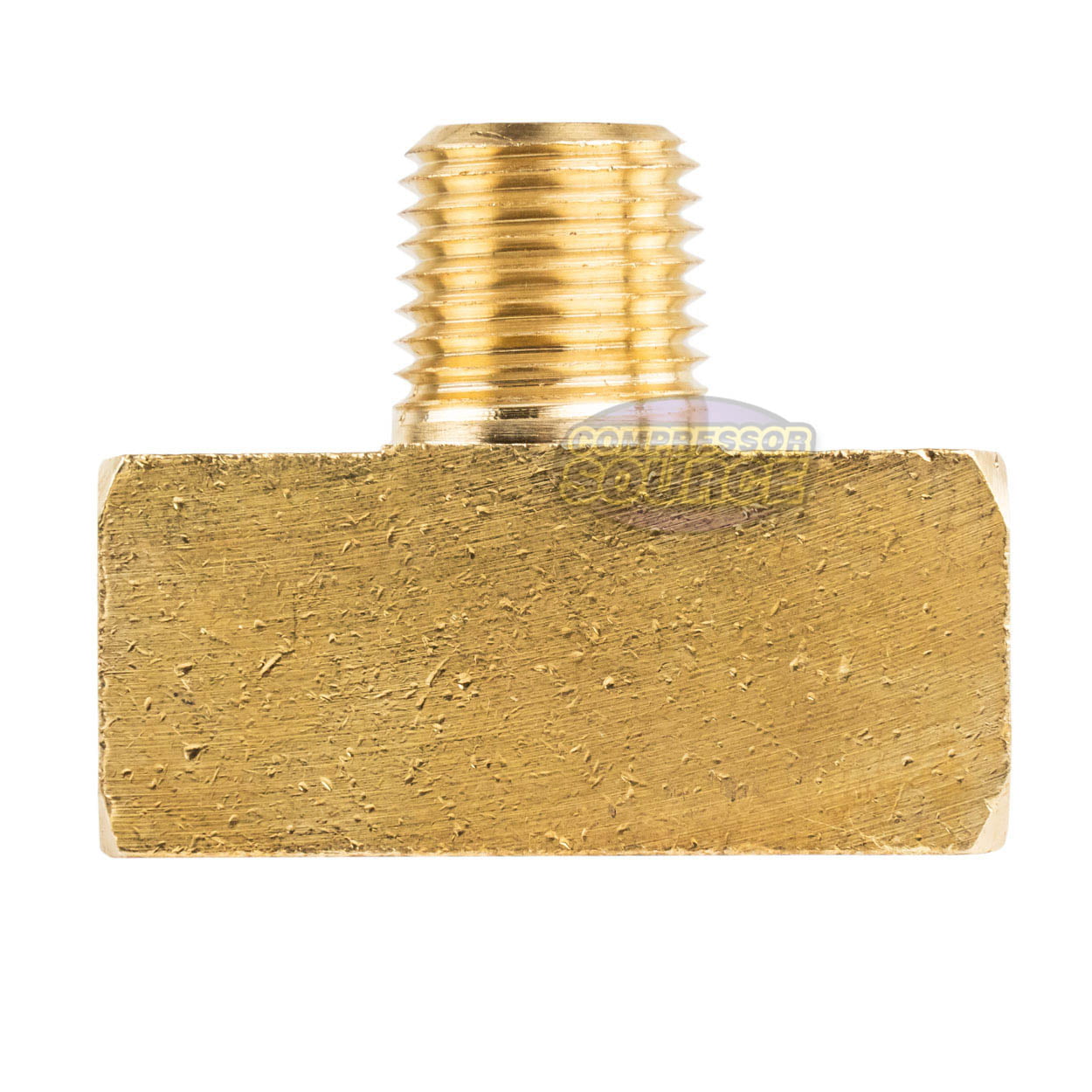 Male Branch Tee 1/4" Male NPT x 1/4" Female NPT Brass Union Tee Pipe Connector 