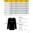 thumbnail image 2 of TWY Women Round Neck Colorblock Spliced Long Sleeve Pullover Tops, 2 of 7