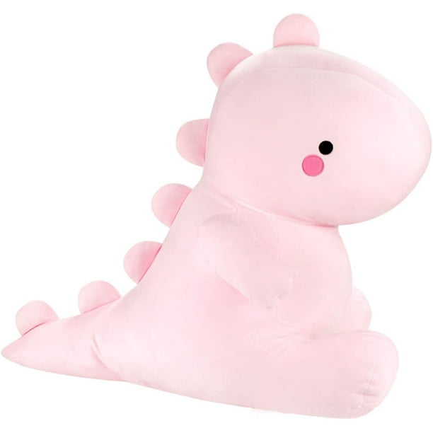 Juguete de peluche de dinosaurio, juguete de peluche de dinosaurio, dinosaurio de peluche, muñeco de almohada para adultos y niños, regalos de 40 cm (16 pulgadas) rosa Jormftte LKX-0930-4