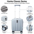thumbnail image 4 of Equipaje de mano Hanke, 36 cm, carcasa rígida, 23 L, color gris ligero, 4 of 9