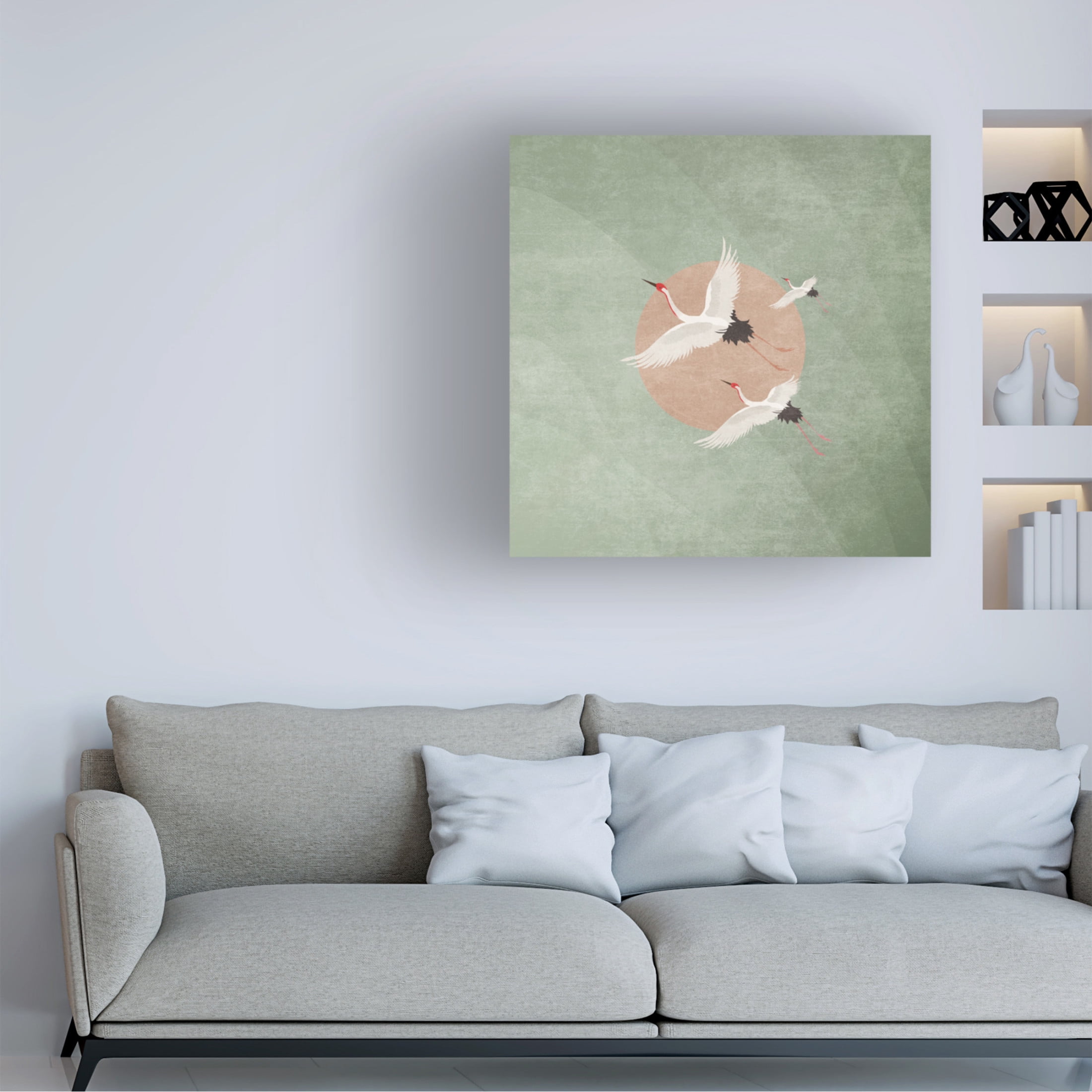 Trademark Fine Art Emel Tunaboylu  Turnalar Yosun Yesili Canvas Wall Art