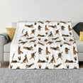 thumbnail image 1 of Fotbe German Shepherd Dog Manta de Franela con Estampado, Manta Ultrasuave para Cama, Sofá, Auto, Hipoalergénica y Antibolitas-50"x40", 1 of 6
