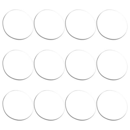 

12Pcs Clear Bumper Pads Anti-spacer Suction Cup Washer Bench Buffer Clear Cabinet Bumpers