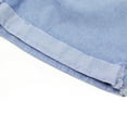 thumbnail image 6 of lmcalzta 3-14 Years Child Denim Shorts for Girls Boys Drawstring Elastic Waisted Shorts Spring Summer Casual Jeans, 6 of 6