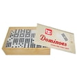 thumbnail image 3 of Bene Casa Juego de Dominó Doble Nueve Hecho a Mano en Caja de Almacenamiento de Madera, Dominó Blanco con Puntos Negros, Caja de Dominó con Tapa Deslizante, Juego de Dominó de 55 Azulejos, 3 of 3