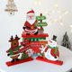 thumbnail image 2 of Decoración navideña de madera para escritorio, adornos navideños para el hogar, Papá Noel, muñeco de nieve, alce, 2023, 2 of 4