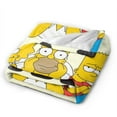 thumbnail image 2 of Simpsons Blankets Ultra Soft Flannel Blanket All Season Fuzzy Blanket Fluffy Cozy Blanket For Couch Bed Sofa 50"X40", 2 of 9