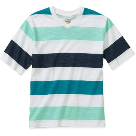 Faded Glory Slub V Neck Tee