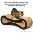 thumbnail image 2 of PetFusion Ultimate Reversible Infinity Cat Scratcher Lounge & Bed, Durable & Long Lasting, Brown, 2 of 7