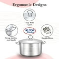 thumbnail image 2 of Alpine Cuisine Stainless Steel Pot with Lid 3.6 Quart - Heavy Duty, Commercial Grade Cookware Dutch oven, 2 of 8