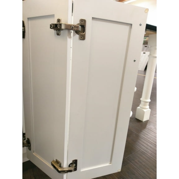 Elysian 135 Degree Lazy Susan Hinge Face Frame Plate for Folded Door, Kitchen Cabinet Corner Door Hinges Metal Hardware Replacement 2 Pieces