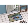 thumbnail image 2 of Carolines Treasures JMK1086MAT Up the Creek Sailboat Door Mat Indoor Rug or Outdoor Welcome Mat 18x27 Doormat  18H X 27W, 2 of 4