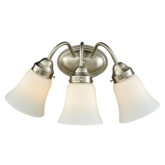 Elk Home 17-Inch Wide Califon Vanity Light, Traditional-Brushed Nickel